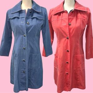 Unique Vintage Reversible Women's Day Coat Royal Blackheath Golf Club Buttons